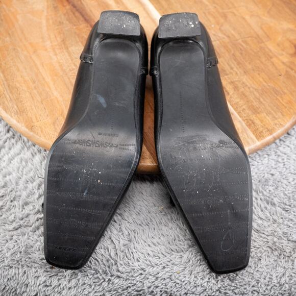 STUART WEITZMAN Pewter Black Comfort Tassels Whip Stitch Loafer Shoe 6.5M Spain - Picture 6 of 6